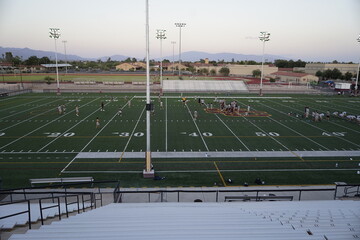 Obraz premium football stadium in the morning