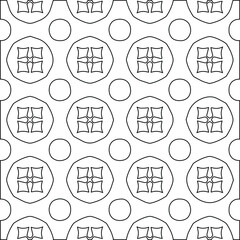 Geometric vector pattern with Black and white colors. abstract ornament for wallpapers and backgrounds.