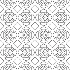 Geometric vector pattern with Black and white colors. abstract ornament for wallpapers and backgrounds.