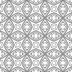 Geometric vector pattern with Black and white colors. abstract ornament for wallpapers and backgrounds.