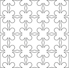 Geometric vector pattern with Black and white colors. abstract ornament for wallpapers and backgrounds.
