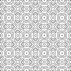 Geometric vector pattern with Black and white colors. abstract ornament for wallpapers and backgrounds.