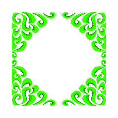 Ornament Bored Frame vector