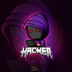 Hacker mascot esport logo design © HERMANTO