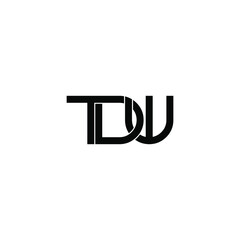 tdw letter original monogram logo design