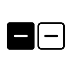 minus icon, negative icon vector sign symbol