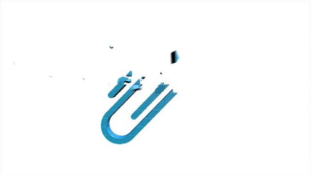 Office icon. Web pixel icon set. Office, great design for any purposes. Motion graphics.