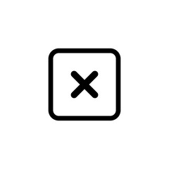 Obraz premium cross icon vector sign symbol