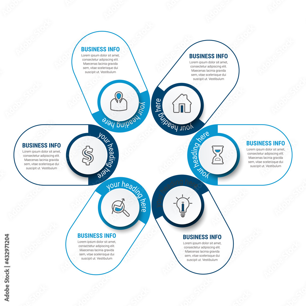 Poster vector business infographics. financial analysis data graphs and diagram, marketing statistic workfl