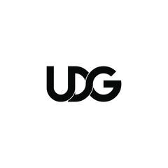 udg letter original monogram logo design