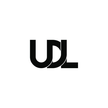 udl letter original monogram logo design