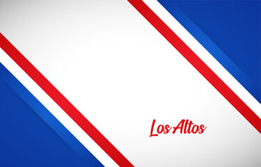 Naklejka premium Happy national day of Los Altos with Creative Los Altos national country flag greeting background