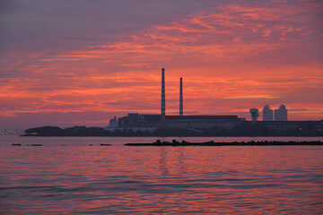 Obraz premium Working at Sunrise