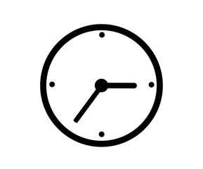 Clock icon in trendy flat style isolated on background. Clock icon page symbol for your web site design Clock icon logo, app, UI. Clock icon Vector illustration,