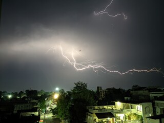 lightning in the city