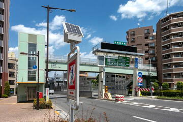 渋谷区山手通りの太陽光発電システム