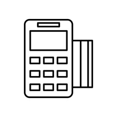 Debit card machine icon
