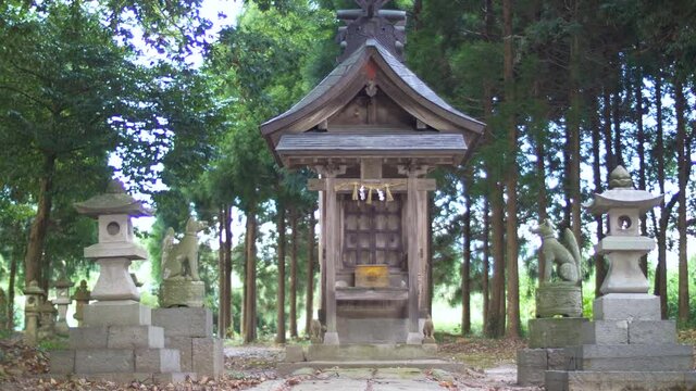 Quiet and beautiful traditional Japanese countryside, shrines, temples, photographed with gimbals