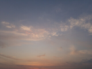 sunset sky with clouds