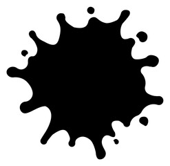 Paint splatter shape illustration