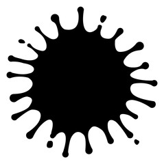 Paint splatter shape illustration
