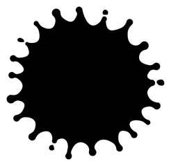 Paint splatter shape illustration