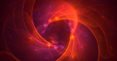 3D rendering abstract colorful fractal light background