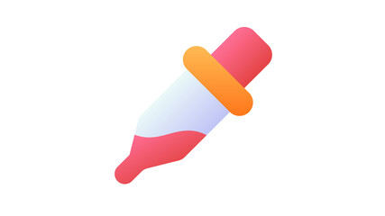 eyedropper color picker palette single isolated icon with smooth style