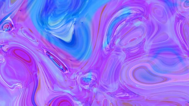 abstract blue pink liquid wave, ink, watercolor, paint, Acrylic texture with marbling 4k background.