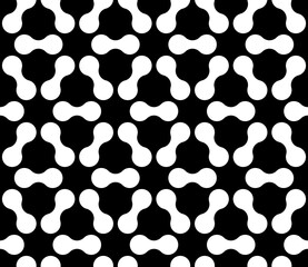 Seamless abstract pattern. Endless ornament. Vector illustration. Cutting stencil.