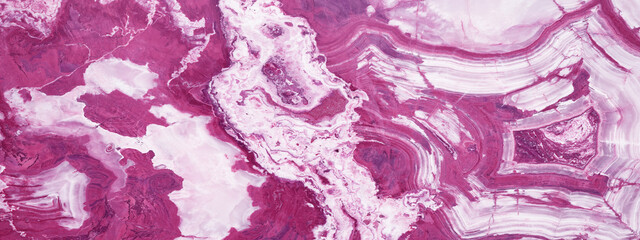 Fototapeta na wymiar Pink white abstract marble granite natural stone texture background banner panorama