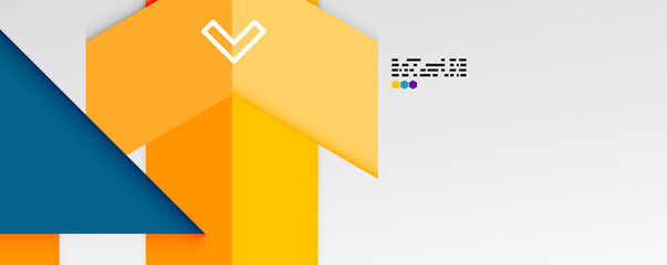 Shiny color triangles and geometric shapes vector abstract background