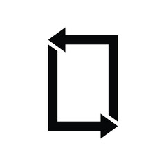repeat arrow icon, direction arrow, navigation with arrowheads