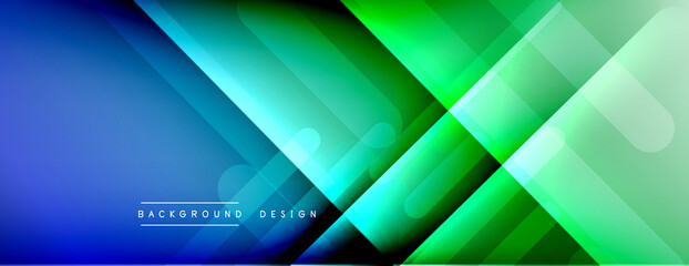 Dynamic lines abstract background. 3D shadow effects and fluid gradients. Modern overlapping forms