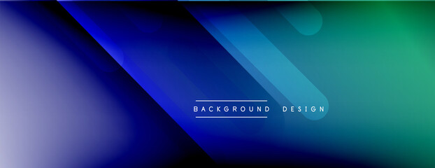 Dynamic lines abstract background. 3D shadow effects and fluid gradients. Modern overlapping forms