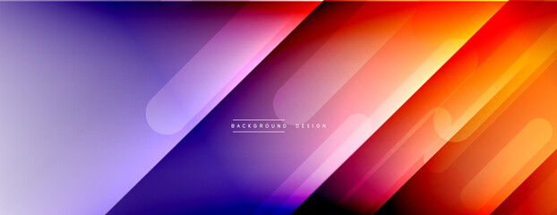 Dynamic lines abstract background. 3D shadow effects and fluid gradients. Modern overlapping forms