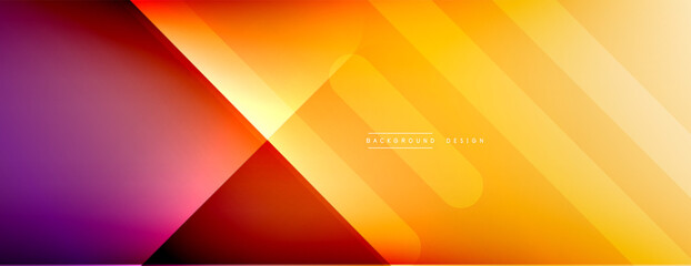 Dynamic lines abstract background. 3D shadow effects and fluid gradients. Modern overlapping forms