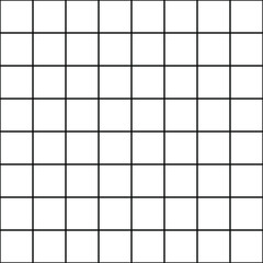 Squares. Grid. Black and white colors. Minimalistic aesthetic. Extremely high quality image. Vector. Seamless repeatable pattern without borders.
