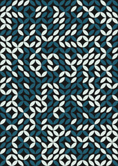 Fototapeta premium Abstract Geometric Pattern generative computational art illustration