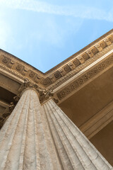  Columns of the Kazan Cathedral in the central historical part of St. Petersburg