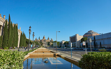 National Palace of Montjuic, Plaça Espanya, Barcelona, Spain