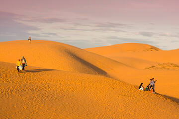 Red sand dunes of Mui Ne, Vietnam,asia