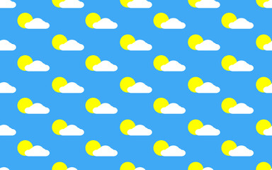Background design Illustration sky clouds sun