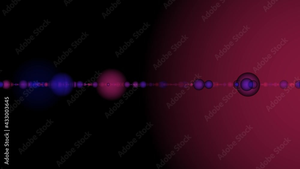 Poster animated loop wave signal for video overlay