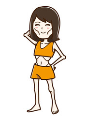 痩せすぎた女性
