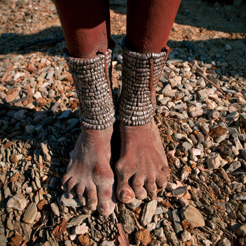 Himba Woman S Ankle Bracelets, Angola