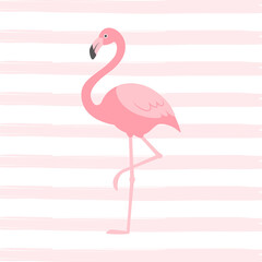 vector illustration of a flamingo for banners, cards, flyers, social media wallpapers, etc.