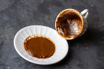Coffee fortune-telling in the Turkish coffee cup