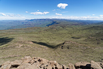 Lesotho - Drachenberge - Hochebene beim Sanipass