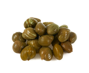 capers isolated on white background